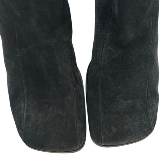 Sam Edelman Black Suede Leather Chunky Heel Bootie(Size 9) - Picture 8 of 9